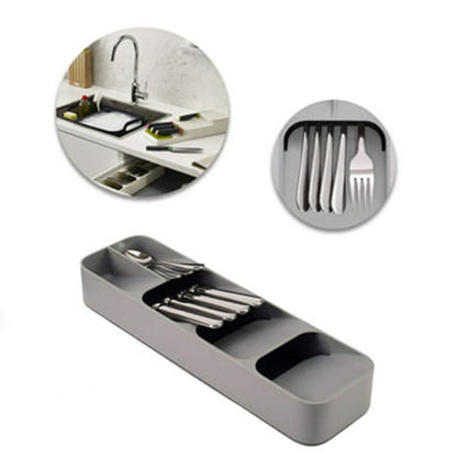 Compact Drawer Cutlery Spoons Knives Holder and Organizer