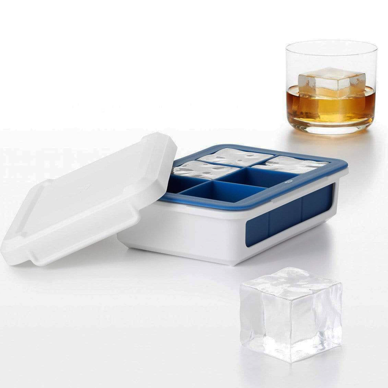 Silicone Ice Tray With Lid Large Cubes