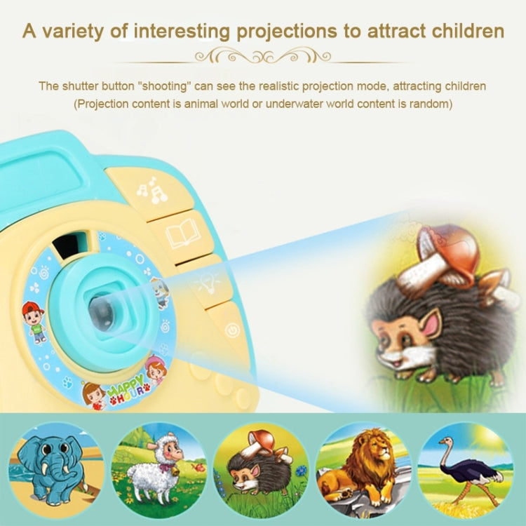 Children Cartoon Projector Simulated Camera Educational Toys Pink