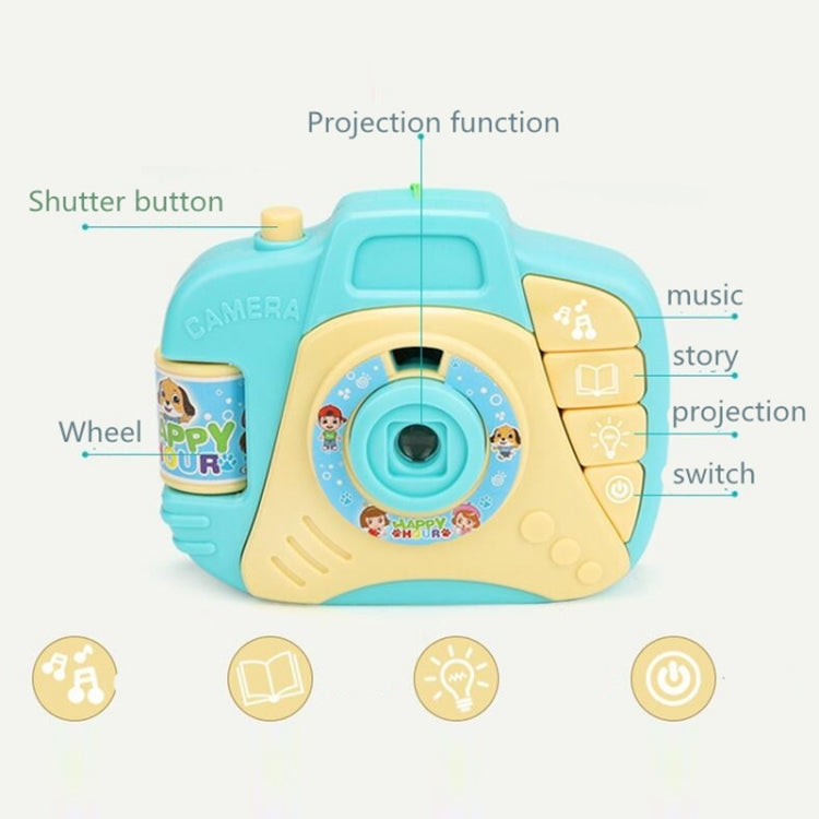 Children Cartoon Projector Simulated Camera Educational Toys Blue