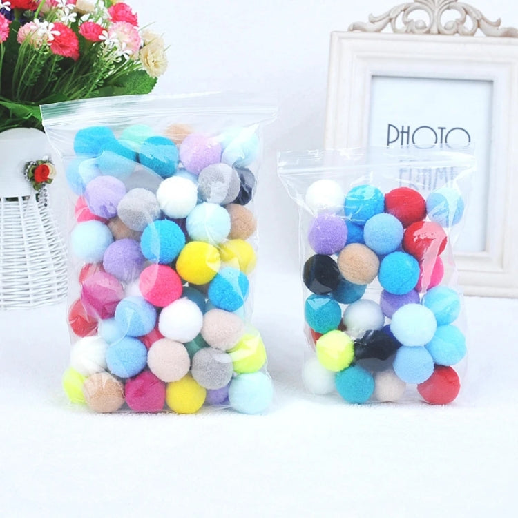 100pcs Colorful Plush Ball Pet Chew Ball Cat Interactive Toy