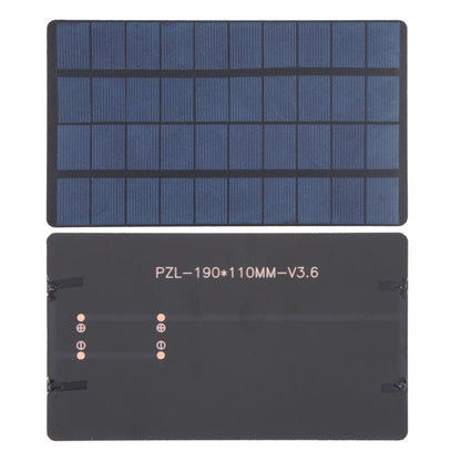 5V 3W 600mAh 190 x 110mm DIY Sun Power Battery Solar Panel Module Cell