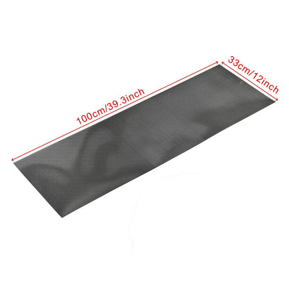 XH 6013 100x33cm Universal Car Grill Mesh Aluminum Alloy Grille Insert Bumper Type Large Hole Silver