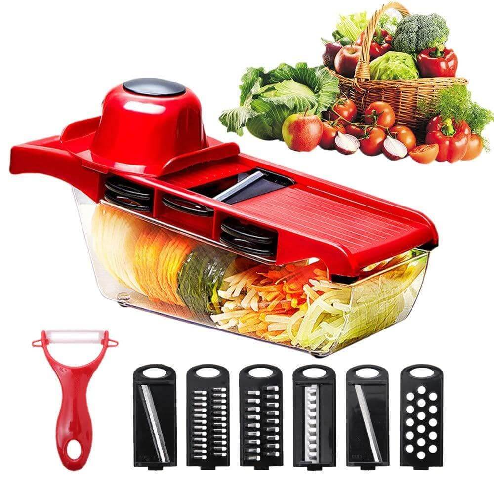 Fruits and vegetable 6 in 1 mandoline slicer