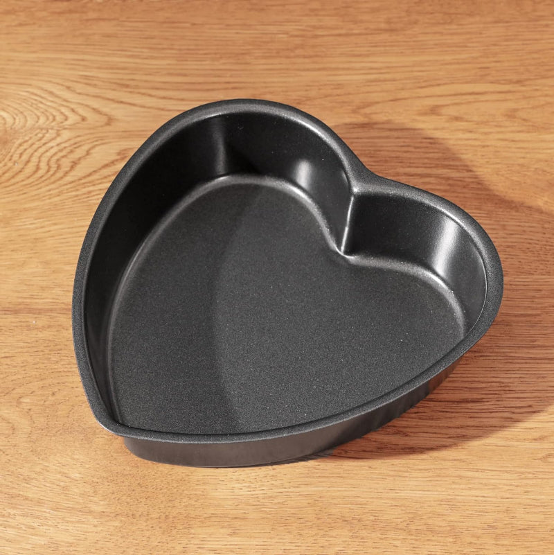 Cake Mould Pans Set of 2 Heart Shape Carbon Steel Cake Mould Pan