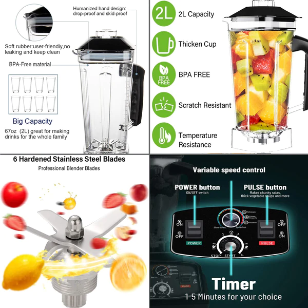 High Speed Blender Countertop Home Kitchen High Speed Blender