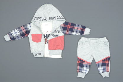 Plaid Baby Cloth Set