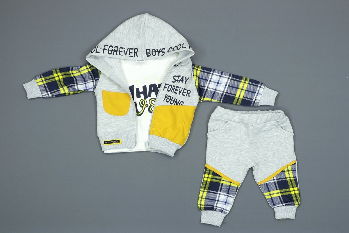 Plaid Baby Cloth Set