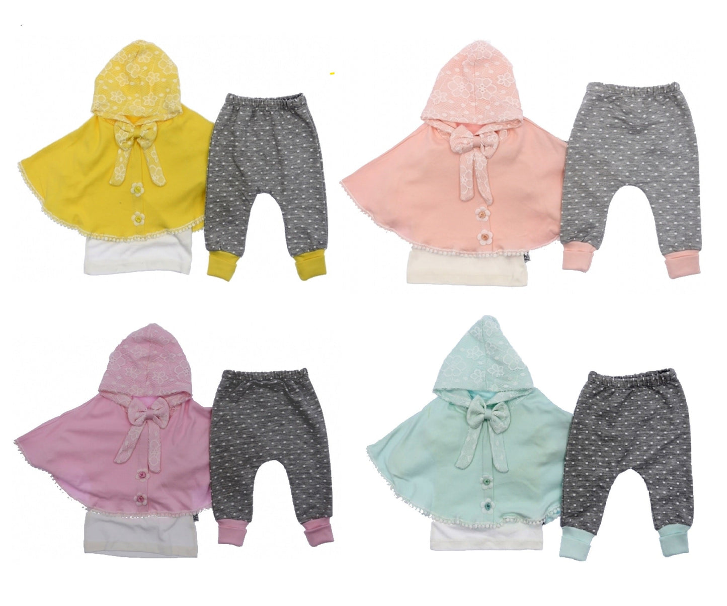 Cape Styled Baby Cloth Set