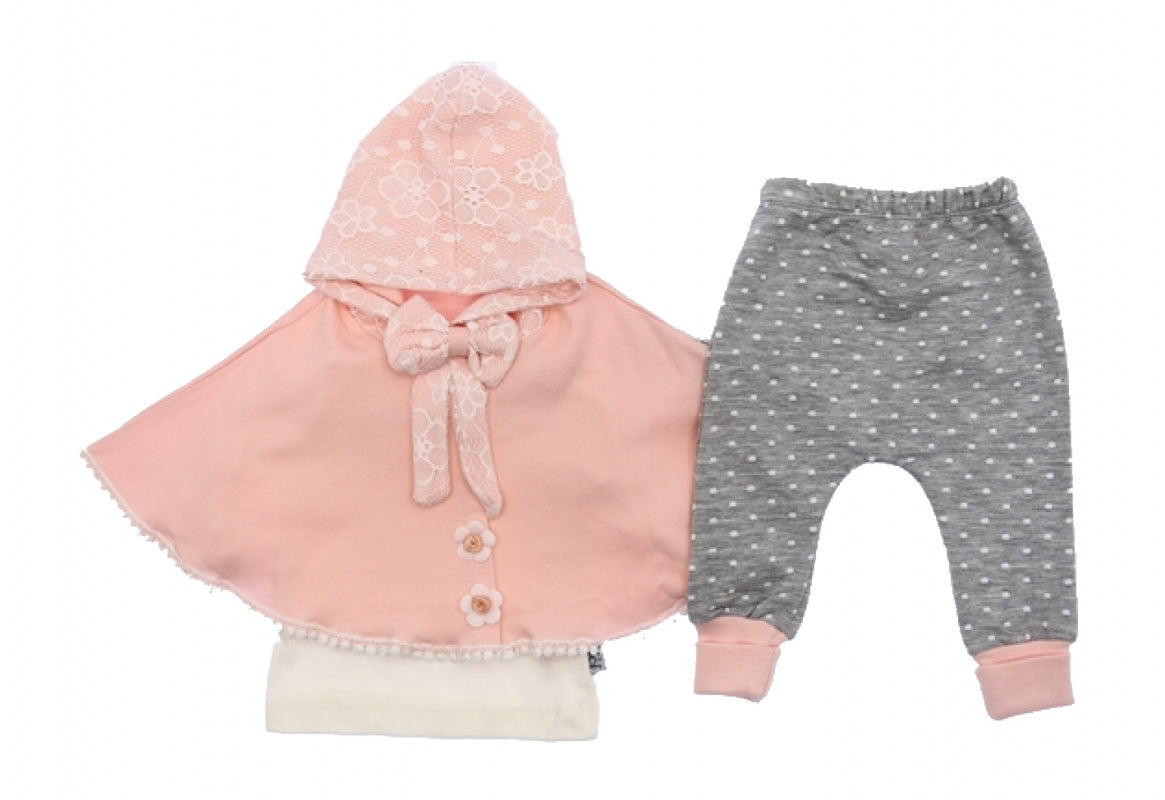 Cape Styled Baby Cloth Set