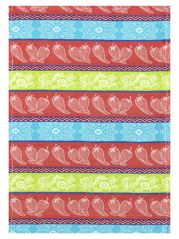 Bunty s Kitchen Towel Design 2128 048x073cms 05 Pc Pack Chilli Pepper