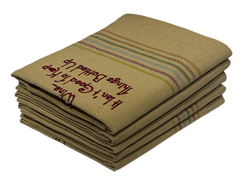 Bunty s Kitchen Towel Design 2134 048x072cms 05 Pc Pack Qoutes