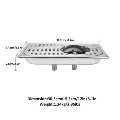 High Pressure Glass Rinser Medium Commercial Countertop Stainless Steel Glass Washer High Pressure Cup Rinser