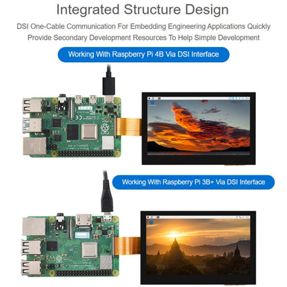 Waveshare 4 3 Inch DSI Display 800 480 Pixel IPS Display Panel Style Touch Display