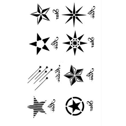 10 PCS Classic Black Waterproof Temporary Tattoo Sticker HC 166