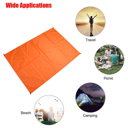 Outdoor Portable Waterproof Picnic Camping Mats Beach Blanket Mattress Mat 100cm 140cm Green