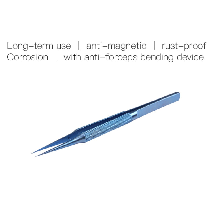 Kaisi Titanium Alloy Tweezers Repair Fingerprint Fly Line Phone Motherboard Precise Antimagnetic Electronics Tweezers Straight BT 11