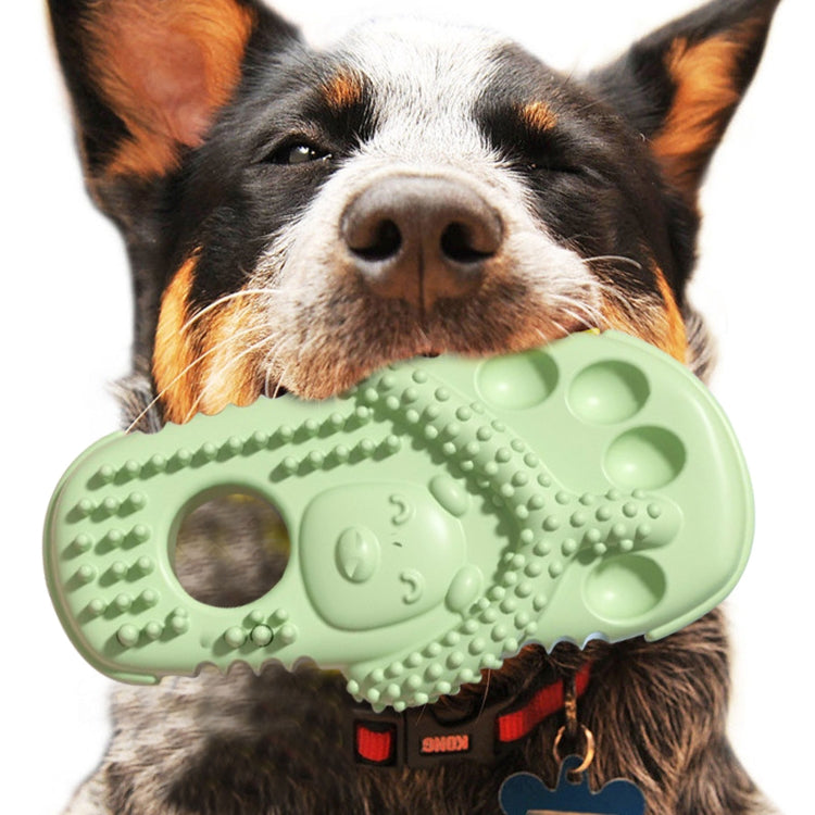 Pet Toys TPR Slippers Teeth Cleaning Dog Toys Peacock Blue