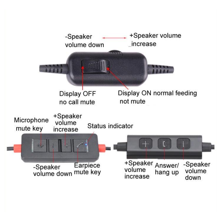 VT200D Double Ears Telephone Headset Operator Headset With Mic Spec PC Double Plug