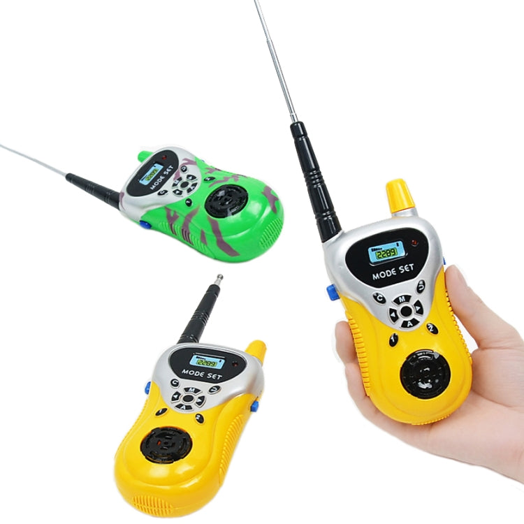 2289 1 Pair Children Mini Walkie Talkie Toys Wireless Talking Outdoor Interactive Toys Green