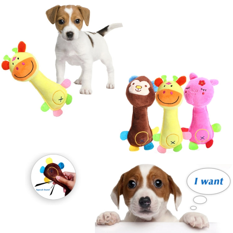 Dog Toys Plush Sound Toys Bite Resistant Teething Dog Supplies Monkey