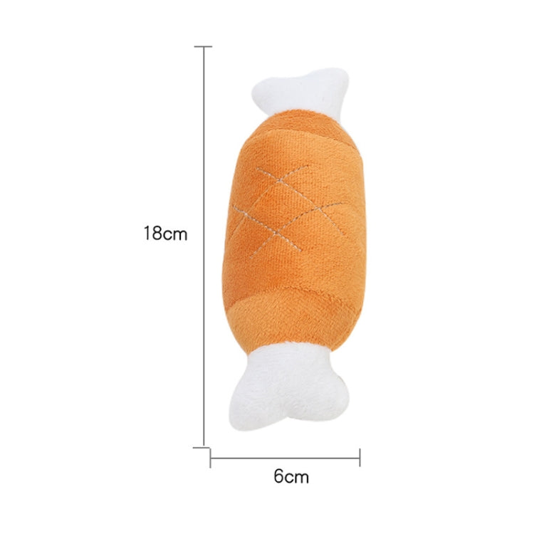 2pcs Bone Chicken Drumstick Plush Toys Sounding Pet Toys 20cm