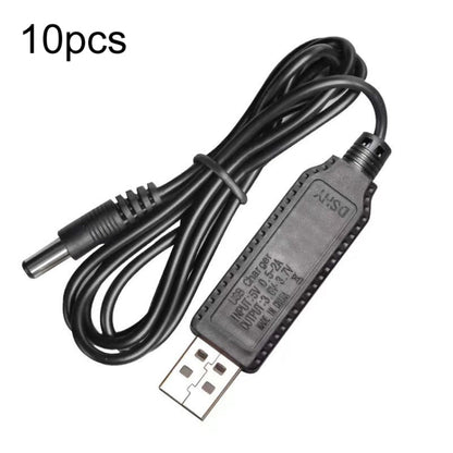 10pcs 3 7V IC Circuit Protection Lithium Battery USB Straight Head Charging Cable Model 5 5mm