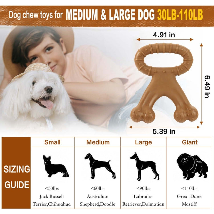 Dog Bite Simulation Nylon Toys Grinding Dog Bone Coffee