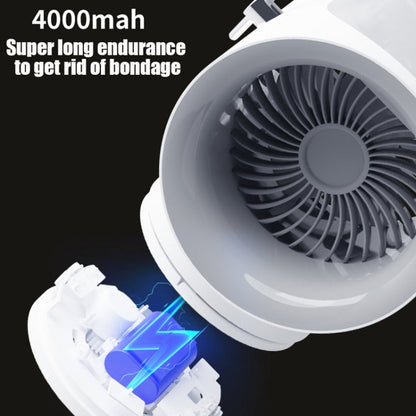 WT F50 Summer Desktop USB Mini Portable Water Cold Air Conditioning Fan White