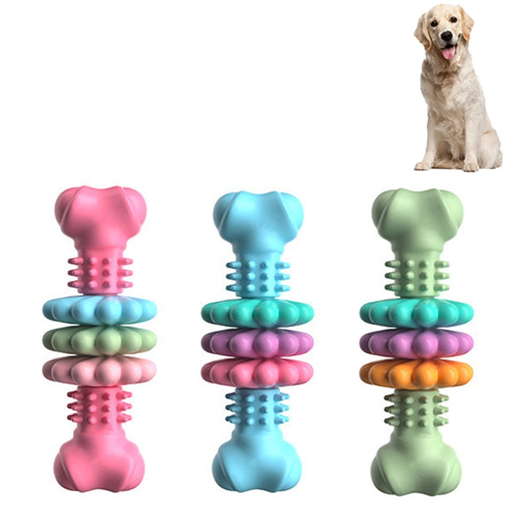 BG5056 TPR Pet Chewing Toys Bone Shape Dog Teething Stick Avocado Green