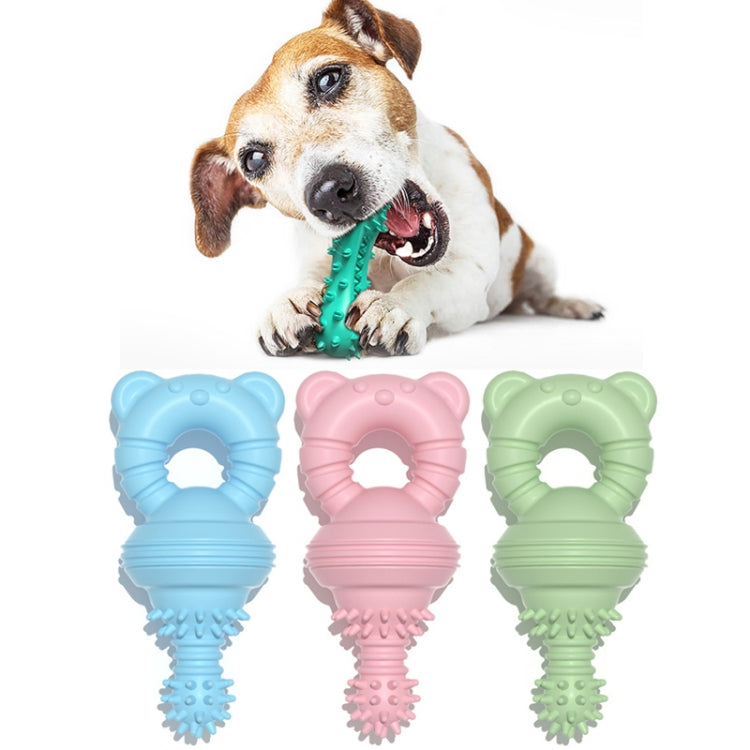 BG5057 Nipple Shape Pet Teething Glue Stick TPR Dog Chew Toys Green