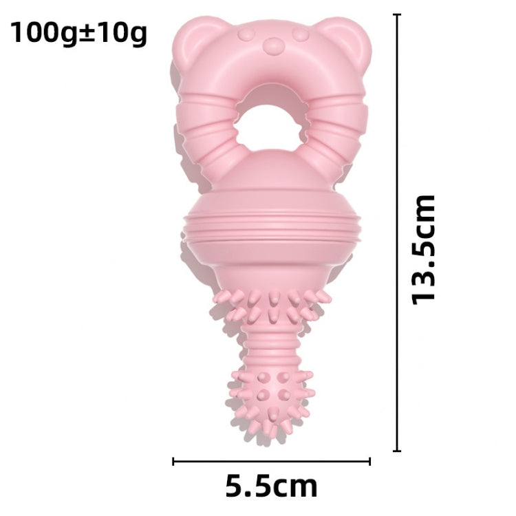 BG5057 Nipple Shape Pet Teething Glue Stick TPR Dog Chew Toys Pink