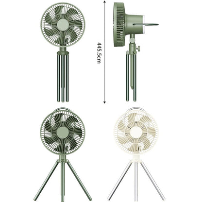 WT F61B Super Long Battery Life Bracket Outdoor Fan Lamp Camping Army Green