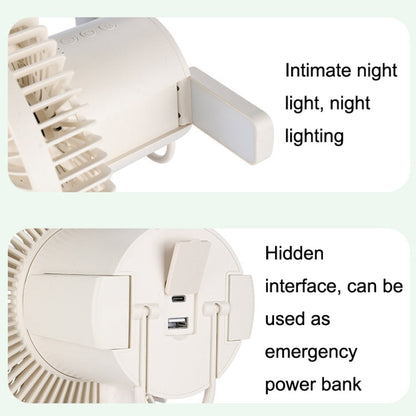 WT F61B Super Long Battery Life Bracket Outdoor Fan Lamp Camping Army Green