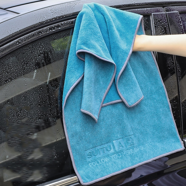 35 x 75cm SUITU Microfiber Cleaning Cloth Car Cleaning Towel Thicken Highly Absorbent Cleaning Rag