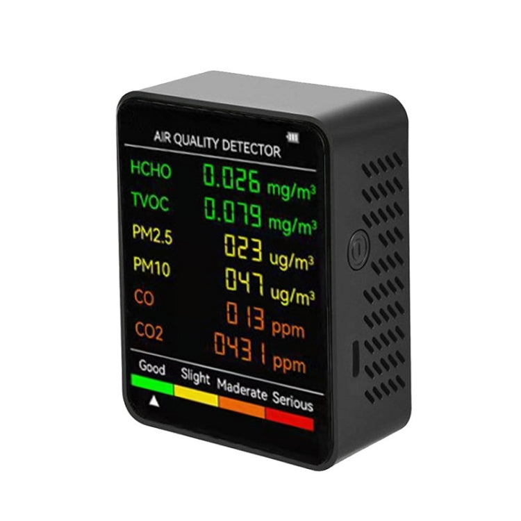 PM2 5 PM10 Air Quality Detector Indoor Air Quality Monitor Black