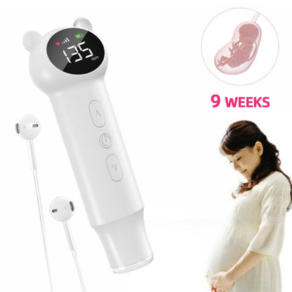 HD T601 3 0MHz Fetal Doppler Baby Heart Rate Monitor Pink