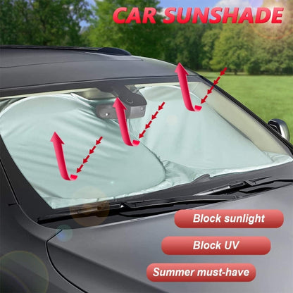 150x85cm Car Double Circle Sun Visor Heat Insulation Sun Protection Sun Block