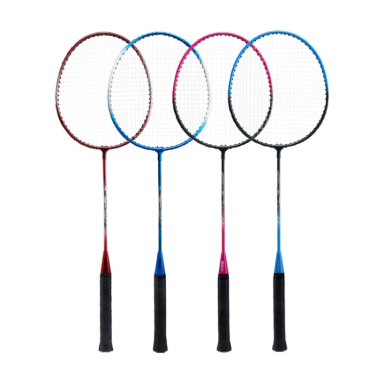 CROSSWAY 2pcs set Adult Beginner Badminton Racket Sporting Goods Color AS01Black Red Upgrade