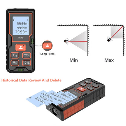 HILDA HD40 High Accuracy Laser Rangefinder Laser Electronics Ruler