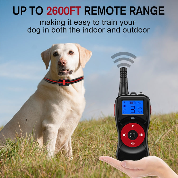 Smart Electronic Remote Control Dog Training Device Waterproof Pets Bark Stopper Size For One Dog Orange