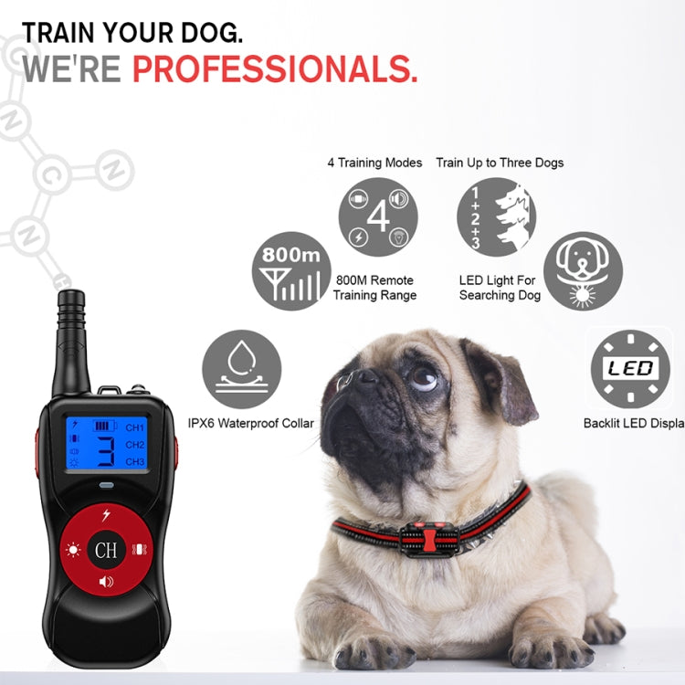 Smart Electronic Remote Control Dog Training Device Waterproof Pets Bark Stopper Size For Two Dog Orange