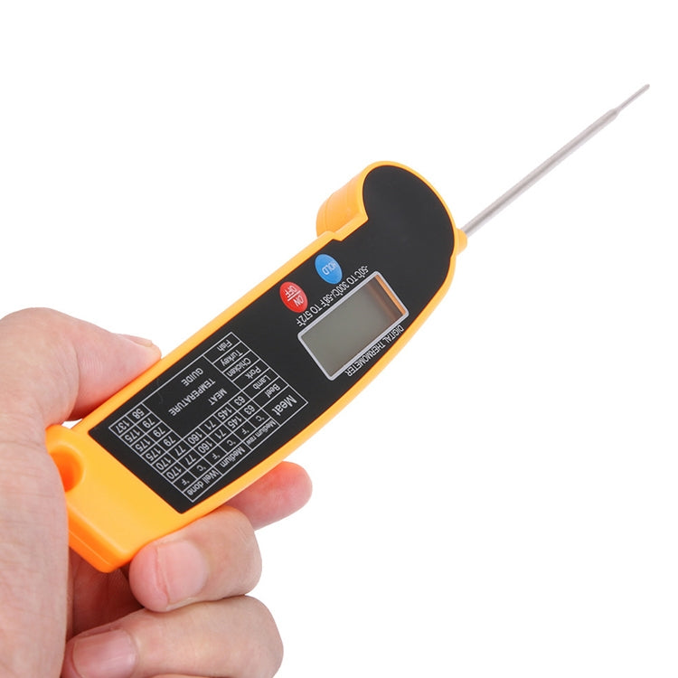 TS BY52 Y Kitchen Food Cooking BBQ Foldable Waterproof Probe Thermometer Yellow