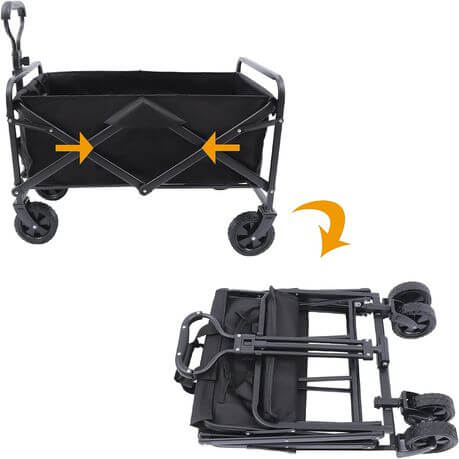 Outdoor Large Capacity Folding Wagon Truck Trolley