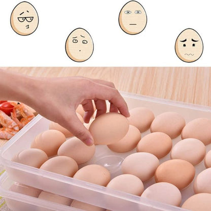 24 Slots Egg Storage Container Tray Holder