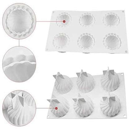 Killer Deals Non Stick 6 3D Russian Tale Silicone Dessert Baking Mould