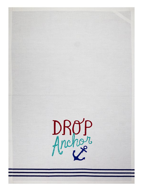 Bunty s Kitchen Towel Design 2104 046x071cms 05 Pc Pack Drop Anchor