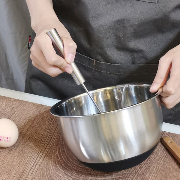 Kitchen Mixing Bowls with Lids Stainless Steel Black Nesting Bowl with Plastic Lid and Silicone Base 13 Pcs