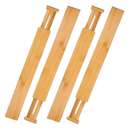 Adjustable Drawer Dividers Expandable Natural Bamboo Adjustable Drawer Dividers Organizer