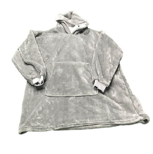 Huggle Hoodie Ultra Plush Blanket Gray